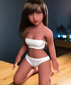 75CM Mini Doll TPE LifeSize Love Vagina Waterproof Adult main view Phoebe – Realistic 75CM Mini Doll – TPE Life-Size Love Doll with Vagina, Waterproof Design for Adult Fun. product image showing body appearance and material texture