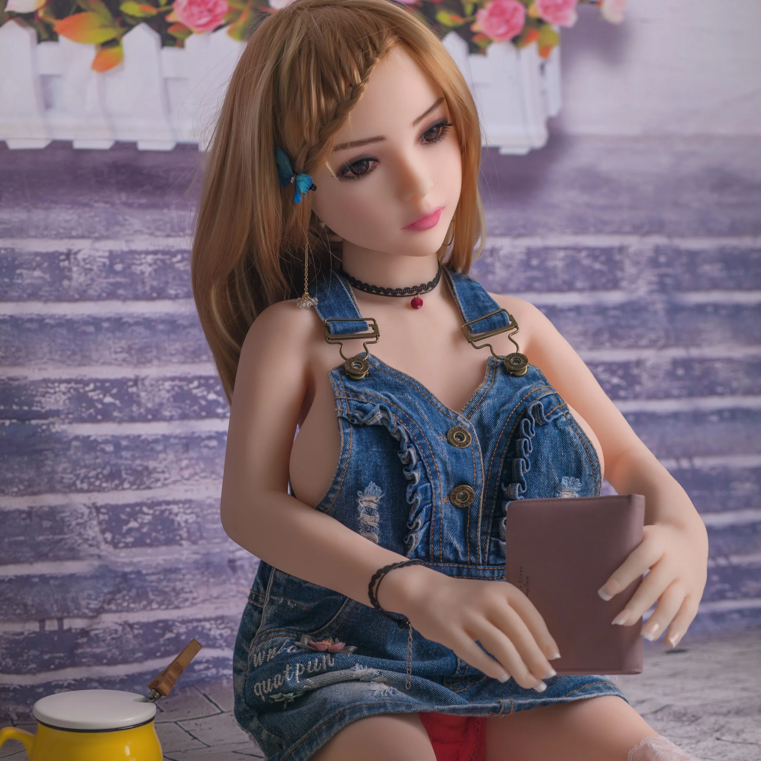 9#Realistic Mini Doll – TPE Life-Size Love Doll with Vagina & Anal, Waterproof, Ideal for Stella. product image showing body appearance and material texture