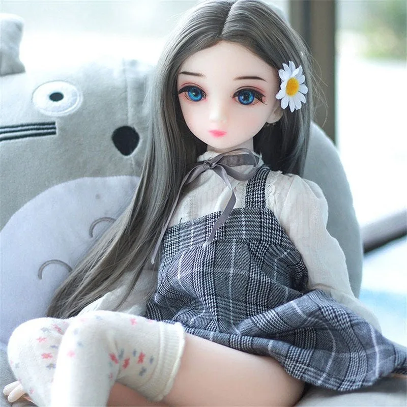 65cm/80cm Full-Body TPE Doll – Realistic, Poseable Figure with Articulated Skeleton - 65cm product image showing body appearance and material texture