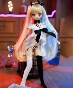 40cm Nini Miniature Doll with Skeleton – Realistic Lifelike Body, Customizable Posing, Perfect for Collectors SF4040-6 product image showing body appearance and material texture