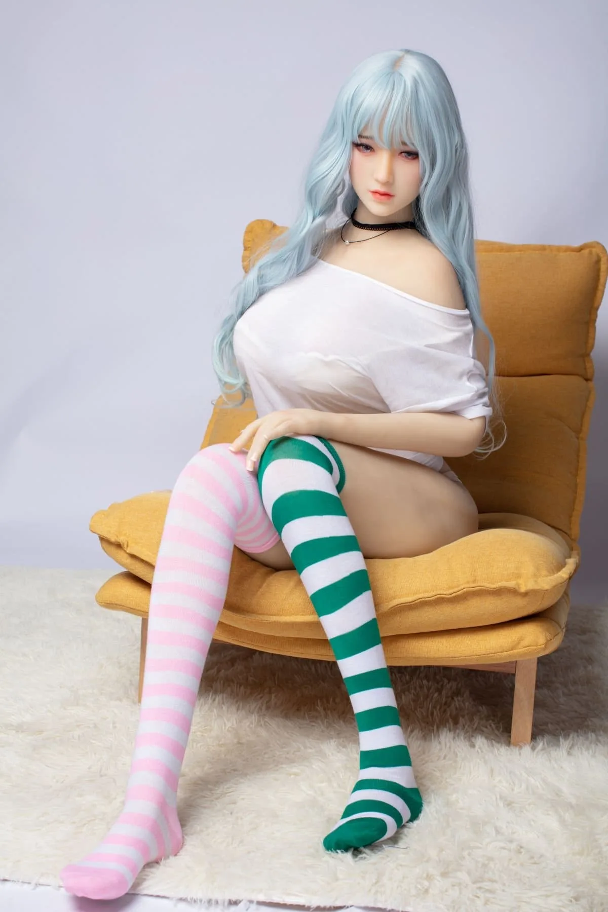 cosplay Asian Silicone TPE Love Doll Ccup LifeSize Dual view 13 Chiaki – cosplay Realistic Asian Silicone Head TPE Love Doll Ccup Life-Size Full-Body Doll with Dual Material Design. product image showing body appearance and material texture