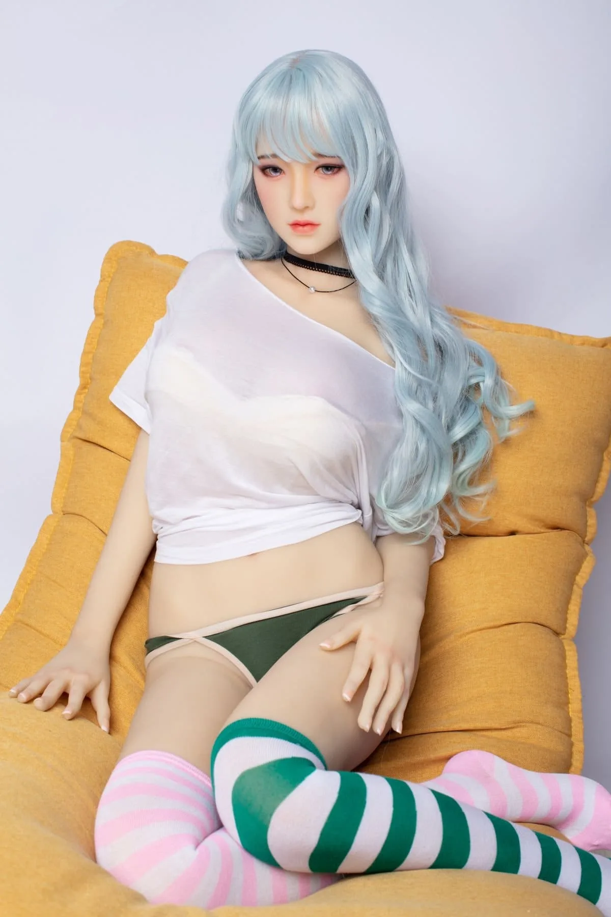 cosplay Asian Silicone TPE Love Doll Ccup LifeSize Dual view 11 Chiaki – cosplay Realistic Asian Silicone Head TPE Love Doll Ccup Life-Size Full-Body Doll with Dual Material Design. product image showing body appearance and material texture