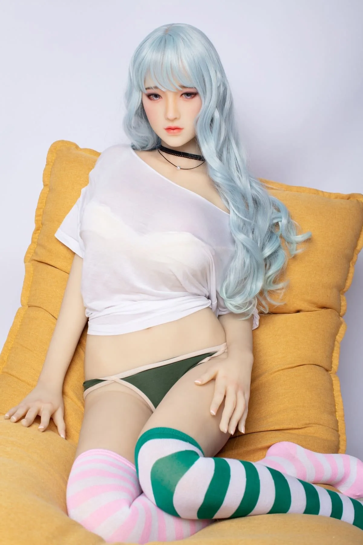 cosplay Asian Silicone TPE Love Doll Ccup LifeSize Dual view 10 Chiaki – cosplay Realistic Asian Silicone Head TPE Love Doll Ccup Life-Size Full-Body Doll with Dual Material Design. product image showing body appearance and material texture