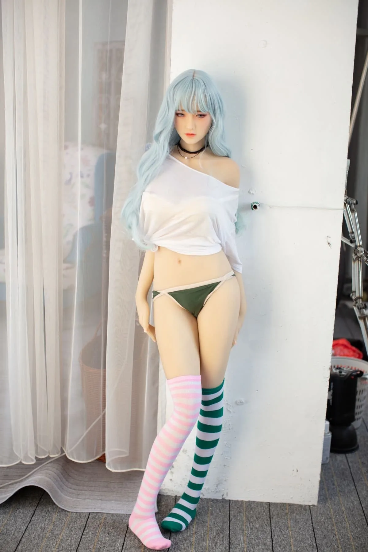 cosplay Asian Silicone TPE Love Doll Ccup LifeSize Dual view 5 Chiaki – cosplay Realistic Asian Silicone Head TPE Love Doll Ccup Life-Size Full-Body Doll with Dual Material Design. product image showing body appearance and material texture