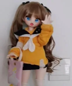 40cm Amine Miniature Doll Lifelike Customizable Posing main view 40cm Kiki Miniature Doll with Skeleton – Realistic Lifelike Body, Customizable Posing, Perfect for Collectors SF4031 product image showing body appearance and material texture