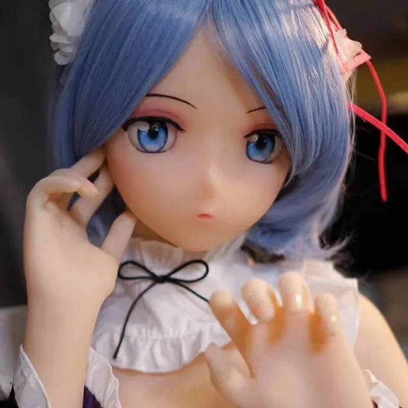 65cm80cm anime remu TPE Doll Poseable Figure view 5 Remi – 65cm/80cm anime remu Full-Body TPE Doll – Realistic, Poseable Figure with Articulated Skeleton - 65cm product image showing body appearance and material texture