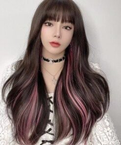 Premium Long Synthetic Wig for Dolls – Variety of Styles, Ideal for Customizing Your Doll’s Look product image showing body appearance and material texture