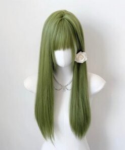 Colorful Synthetic Wig Set Dolls Long Customizable - view 4