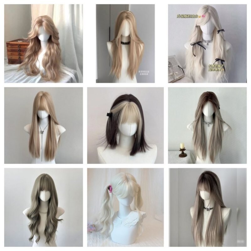 Synthetic Doll Wigs Long Short Two tone Hairstyles Custom Synthetic Doll Wigs Long Short Two tone Hairstyles Custom Main View 主图