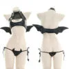 Sexy Devil Costume Lingerie Wings Horns WildNightSexDoll - view 3