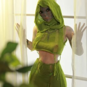 153CM-5.02FT Full Silicone sexdoll Alien Soleil...