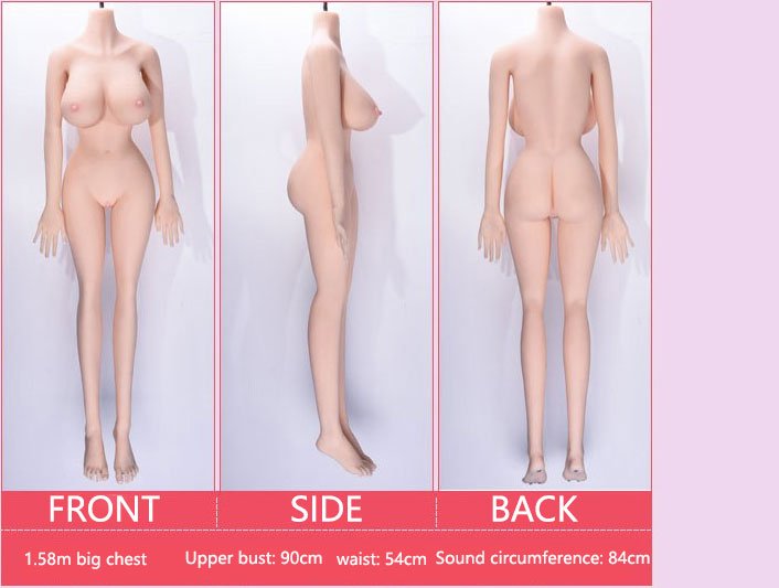 Customize Japanese 158cm 622inches Medium Breast Skinny Doll 体型图 45