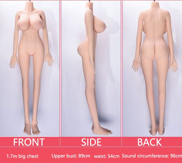 Customize Japanese 158cm 622inches Medium Breast Skinny Doll 体型图 63