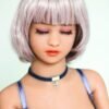140cm TPE Tan Skin CCup Curvy Doll WanZhi main view Selena 165cm Silicone C cup Doll Wanzhi 140cm Tpe Tan Skin C cup Curvy Doll Wanzhi Main View 14058jin face close up delicate features 1jpg
