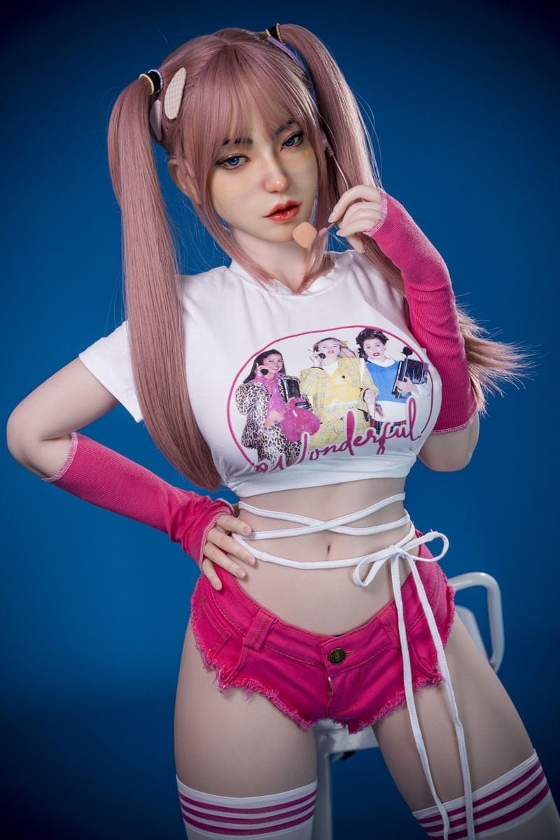 Mira 165cm Silicone CCup Doll view 3 Mira 165cm Silicone C cup Doll Mira 165cm Silicone C cup Doll View 3 164m5kj 164 m5kj face close up playful expression