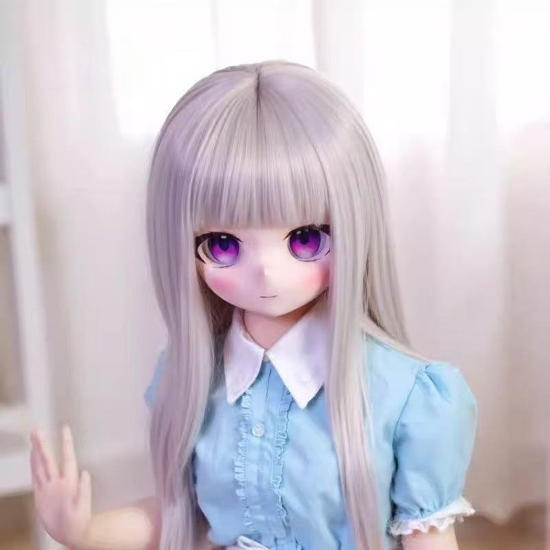 Airi 85cm Anime Poseable Figure TPE view 3 Airi 68cm Mini Anime Poseable Figure Tpe Airi 85cm Anime Poseable Figure Tpe View 3 Dd009 Dd009 lily face detail purple eyes blush anime