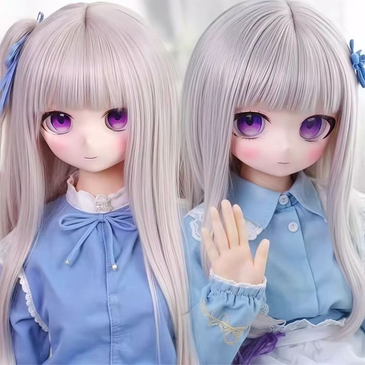 Airi 85cm Anime Poseable Figure TPE view 7 Airi 68cm Mini Anime Poseable Figure Tpe Airi 85cm Anime Poseable Figure Tpe View 7 Dd009 Dd009 lily two dolls side by side anime style