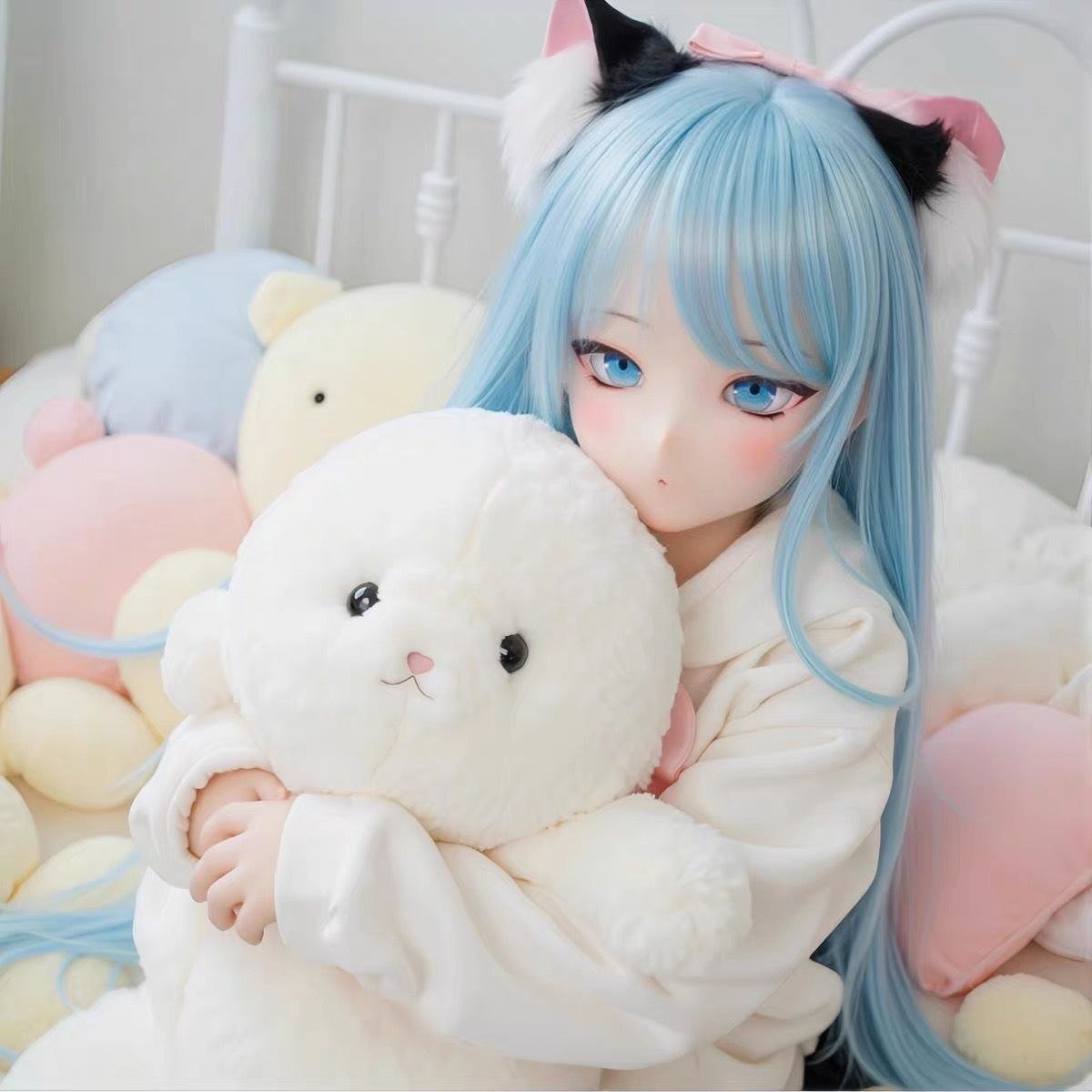 Aoi 85cm Anime Poseable Figure TPE main view Aoi - 68cm Mini Anime Poseable Figure, TPE Body PVC Head product image showing body appearance and material texture