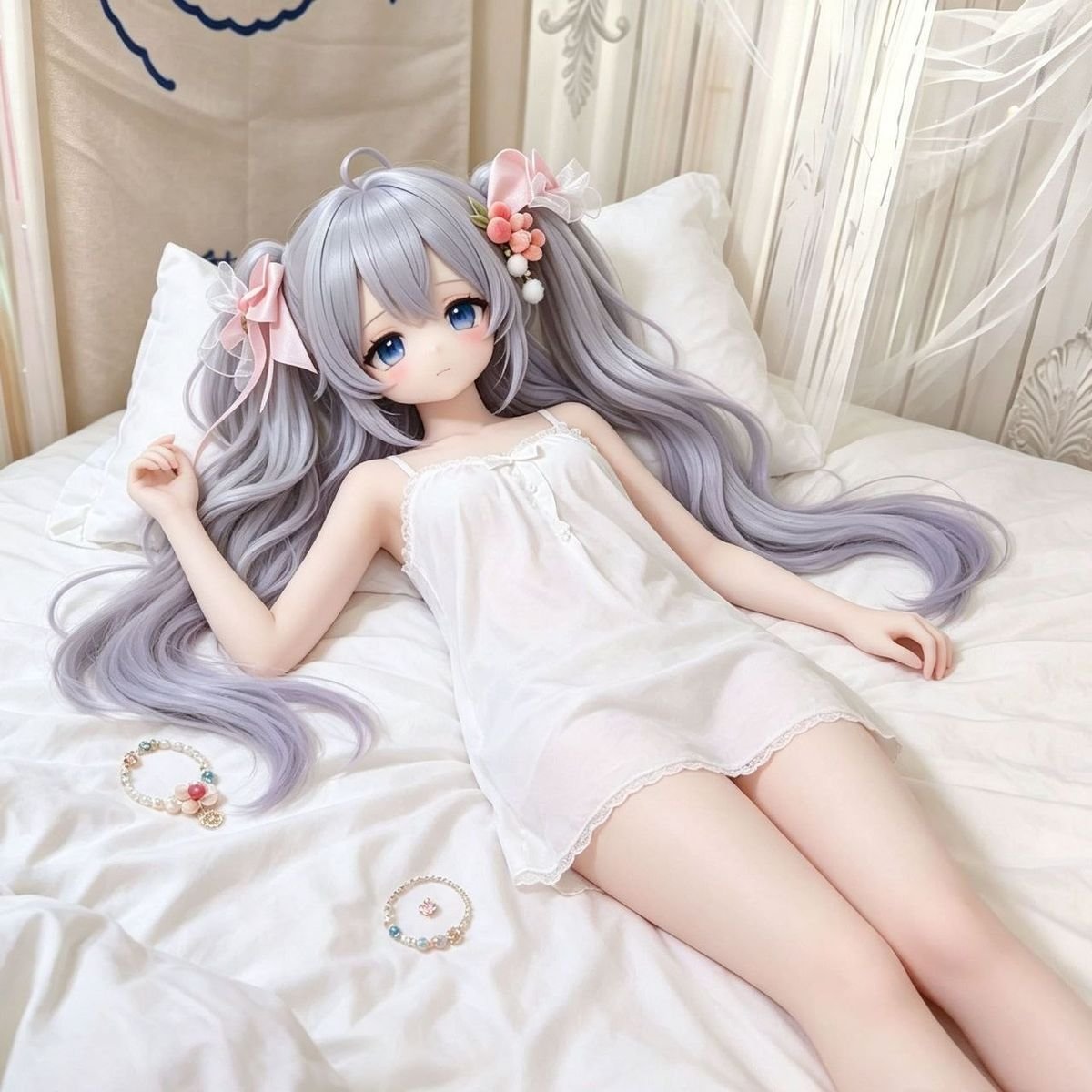Luna 85cm Anime Style Poseable Figure TPE view 3 Luna 68cm Anime Style Poseable Figure Tpe Luna 85cm Anime Style Poseable Figure Tpe View 3 Dd020 Dd020 luna 68cm anime doll lying pose bed