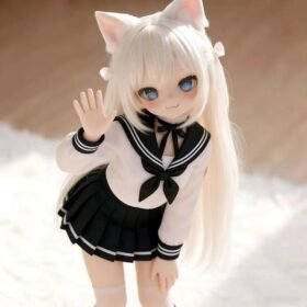 Luna - DD048 68cm Anime Neko Girl Full-Body TPE...