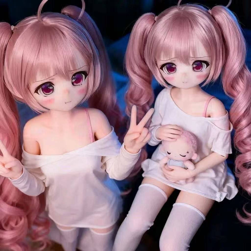 Mika 85cm Anime TPE Figure view 4 Mika 68cm Mini Anime Tpe Figure Mika 85cm Anime Tpe Figure View 4 Dd051 Dd051 mika two dolls peace sign