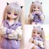 DD065-85 Luna 85cm TPE anime doll, collage showing various poses including sitting and standing.