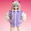 DD070-85 Luna 85cm TPE anime doll in a bomber jacket, standing with hands on hips, full body view.