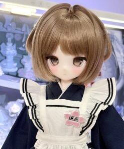 Home Sexdollwildnight comyour Perfect Companion Awaits Dd077 Yuki 85cm Tpe Anime Doll Close up of Her Face Highlighting Large Expressive Eyes and Rosy Cheeks Dd077 Dd077 yuki face close up expressive eyes