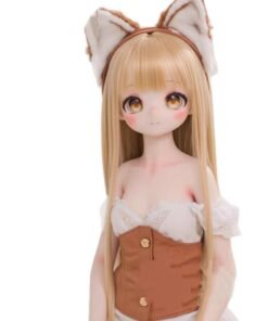 Home Sexdollwildnight comyour Perfect Companion Awaits Dd080 Kiko 85cm Tpe Anime Doll Full Body Front View with White Background Showcasing Her Charming Outfit and Features Dd080 Dd080 kiko full body front view white background