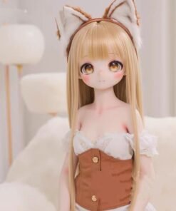 Home Sexdollwildnight comyour Perfect Companion Awaits Dd080 Kiko 85cm Tpe Anime Doll Portrait Pose in a Cozy Indoor Setting Highlighting Her Expressive Eyes and Blonde Wig Dd080 Dd080 kiko portrait pose indoor setting