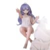 DD082 Luna 85cm TPE realistic doll reaching out with both hands, isolated on white, emphasizing her poseability.