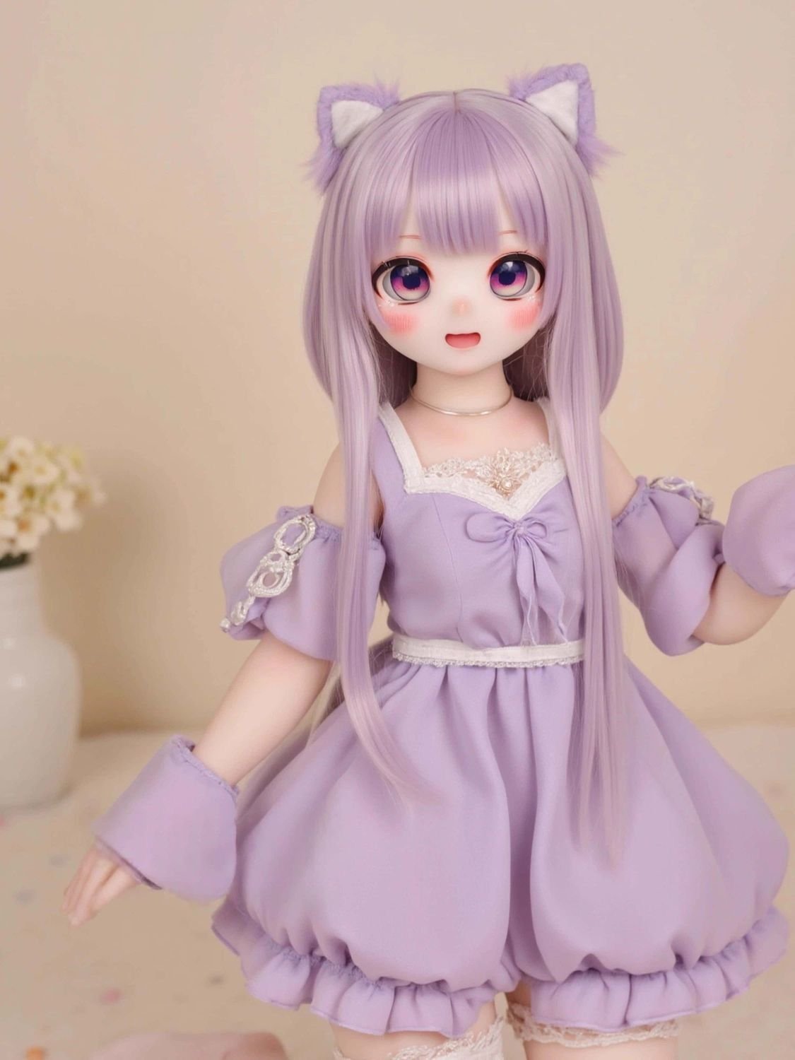 Luna - Anime Full-Body TPE Figure with Articulated Skeleton, TPE Body PVC Head 68cm image Luna - Anime Full-Body TPE Figure with Articulated Skeleton, TPE Body PVC Head 68cm product image showing body appearance and material texture