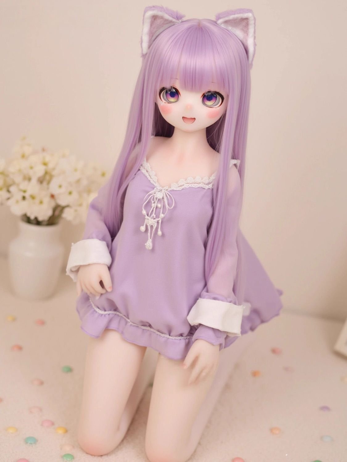 Luna - Anime Full-Body TPE Figure with Articulated Skeleton, TPE Body PVC Head 68cm image Luna - Anime Full-Body TPE Figure with Articulated Skeleton, TPE Body PVC Head 68cm product image showing body appearance and material texture
