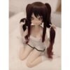 DD090 Yae 160cm full TPE realistic doll in a playful pose wearing a white outfit and kneehigh socks DD090 Yae - Full TPE Realistic Doll with Articulated Skeleton 68cm product image showing body appearance and material texture