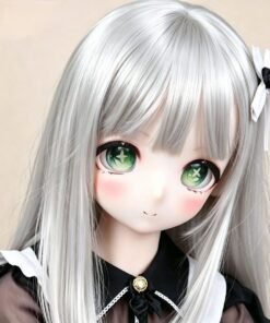 Home Sexdollwildnight comyour Perfect Companion Awaits Dd111 Luna 68cm Tpe Anime Doll Portrait Showcasing Detailed Facial Features Silver Hair and a Floral Hair Accessory Dd111 Dd111 luna anime doll portrait detailed face and hair access
