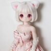 DD122 122cm unknown realistic doll, full body front view