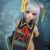 DD126 Kiko 168cm TPE anime doll, close-up front view of her captivating face and hair.