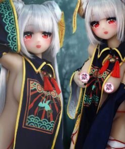Home Sexdollwildnight comyour Perfect Companion Awaits Dd126 Kiko 168cm Tpe Anime Doll Front View of Two Dolls in Traditional Outfits Dd126 Dd126 kiko full body pair anime doll