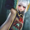 DD126 Kiko 168cm TPE anime doll, side profile showing delicate features and outfit.